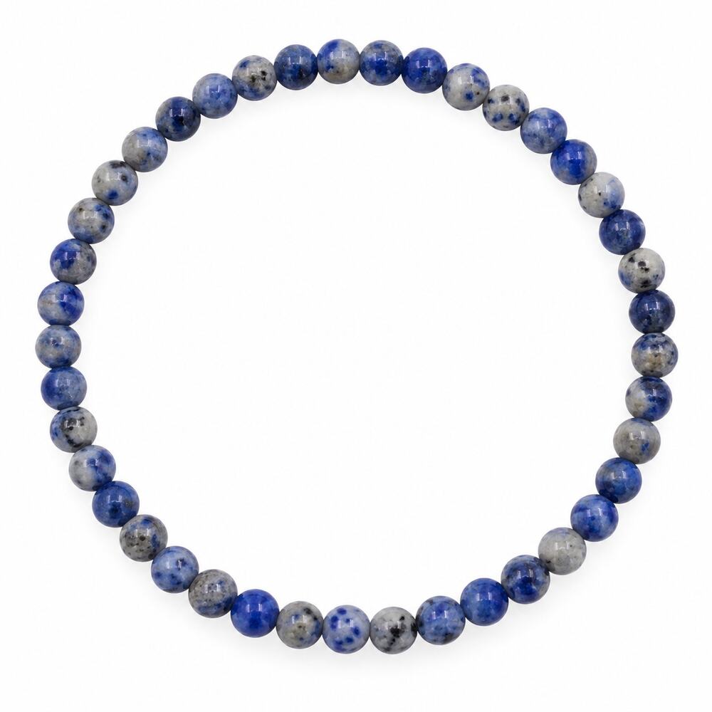 4MM Blue Spot Jasper Bracelet
